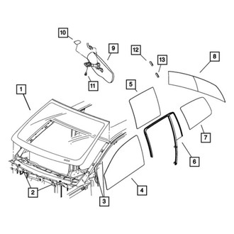 Dodge OE - Windshield Spacer