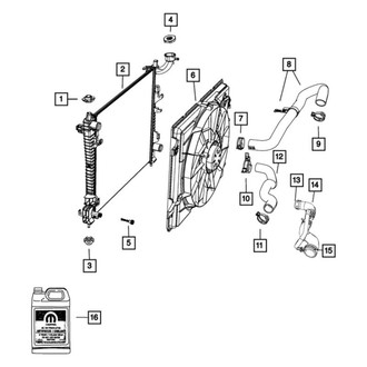 Mopar® - Engine Coolant Radiator Hose