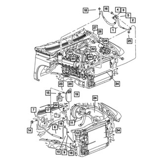 Mopar® 55056044AC - HVAC Heater Hose
