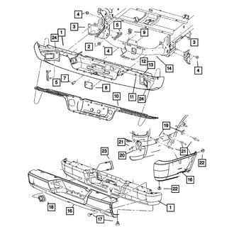 Mopar® - Rear Bumper