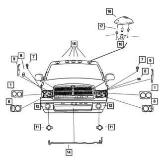Dodge OE - Front Left Headlight