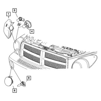 Mopar® - Driver or Passenger Side Replacement Fog Light