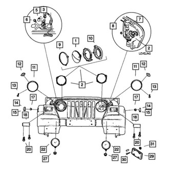 Mopar® - Driver or Passenger Side Replacement Fog Light
