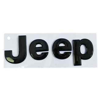 Mopar® - "Jeep" Nameplate Black Hood Emblem