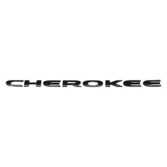 Mopar® - "Cherokee" Nameplate Gloss Black Front Door Emblem