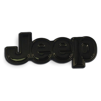 Mopar® - "Jeep" Nameplate Black Hatch Emblem