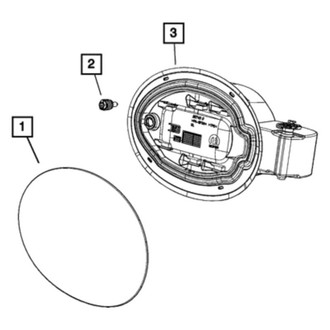 Jeep OE - Rear Fuel Filler Door