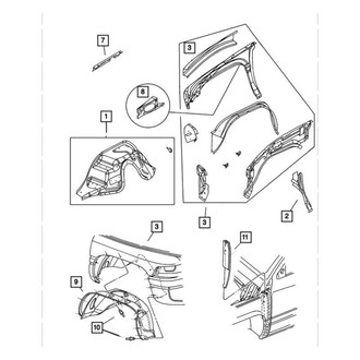 Mopar® - Driver Side Fender Seal