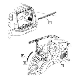Dodge OE - Rear Left Tie Down Hook