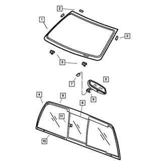 Ram OE - Upper Windshield Spacer