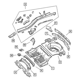 Mopar® - Floor Jack Bracket