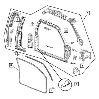 Mopar® - Driver Side B-Pillar Reinforcement