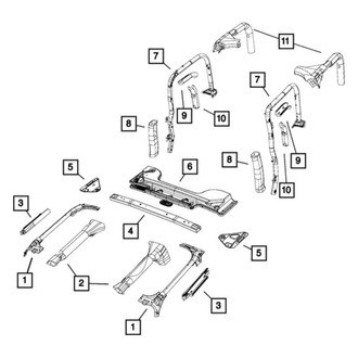 Mopar® - Right Sport Bar Molding