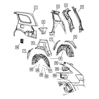 Dodge OE - Rear Fuel Filler Door