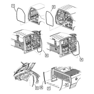 Ram OE - Lower Truck Bed Panel Seal