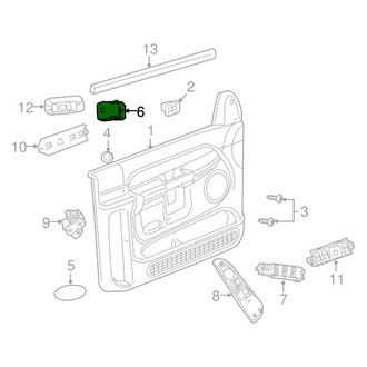 Dodge OE - Front Right Door Lock Switch