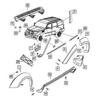 Mopar® - Front Driver Side Fender Applique