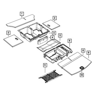 Mopar® - Rear Trunk Floor Access Cover