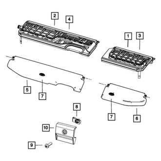 Mopar® - Beige Floor Storage Compartment