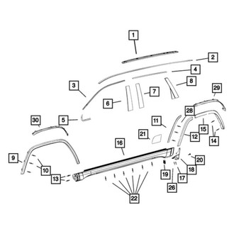 Jeep OE - Front Left Fender Flare