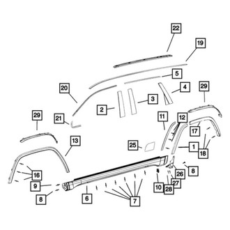 Mopar® - Wheel Flare Molding