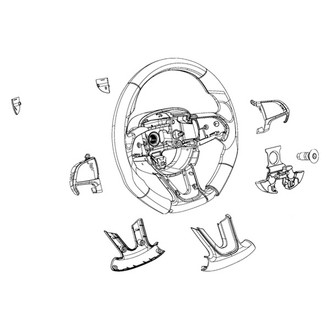Mopar® - Left Steering Wheel Bezel