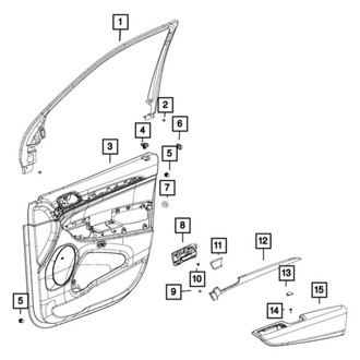 Jeep OE - Front Left Door Window Molding