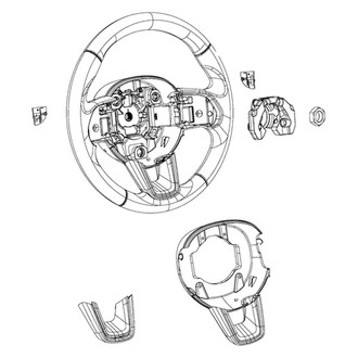 Mopar® - Right Steering Wheel Paddle Switch Cover Bezel
