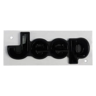Mopar® - "Jeep" Nameplate Black Hatch Emblem