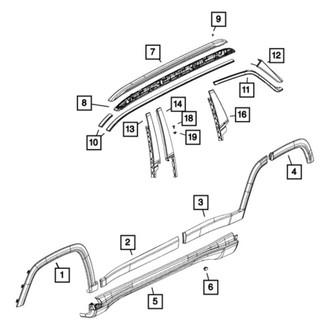 Jeep OE - Rear Left Side Body Panel Molding