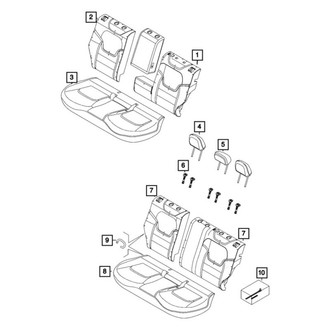 Jeep OE - Rear Headrest Guide