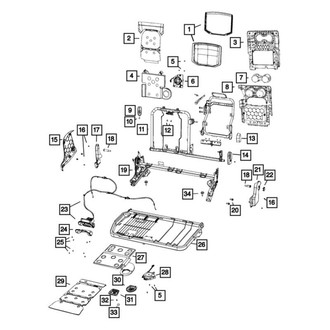 Ram OE - Rear Seat Cushion Clip