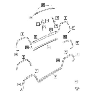 Jeep OE - Rear Right Fender Flare
