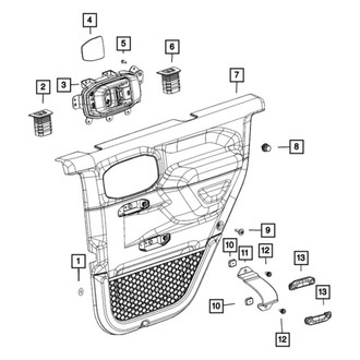 Mopar® - Door Trim Panel Assembly
