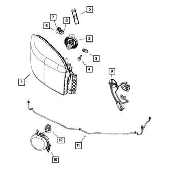 Dodge OE - Front Right Headlight