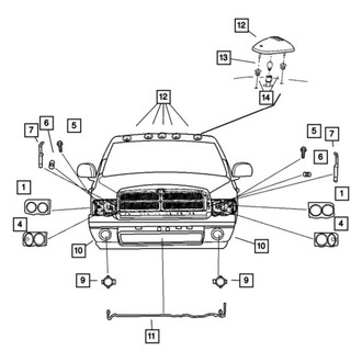 Dodge OE - Front Right Headlight Assembly