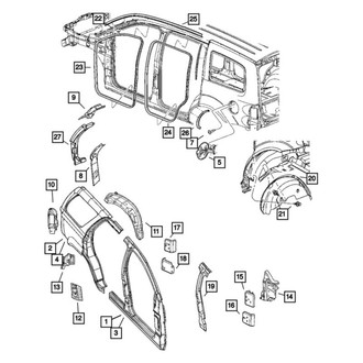 Chrysler OE - Rear Right Uniside