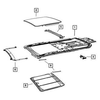 Chrysler OE - Sunroof Guide Rail