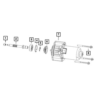 Mopar® - Transfer Case Output Shaft Bearing Snap Ring