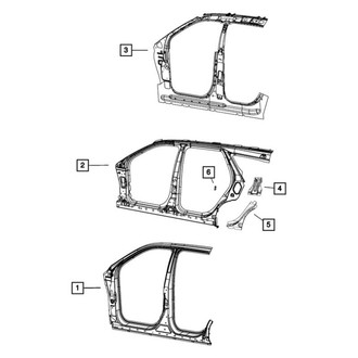 Dodge OE - Left Lower Body C-Pillar Reinforcement