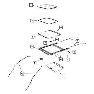Dodge OE - Sunroof Frame Bracket