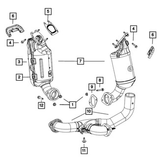 Dodge OE - Rear Catalytic Converter