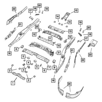 Mopar® - Rear Floor Pan Crossmember