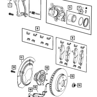 Mopar® - Front Passenger Side Brake Shield