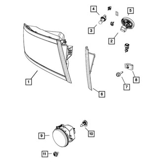 Mopar® - Driver Side Headlight Seal