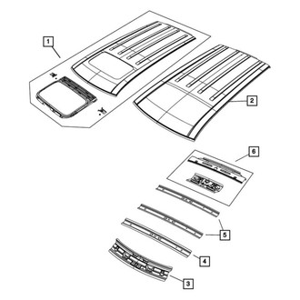 Dodge OE - Rear Roof Header Panel