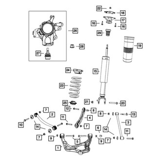 Mopar® - Rear Driver or Passenger Side Shock Absorber