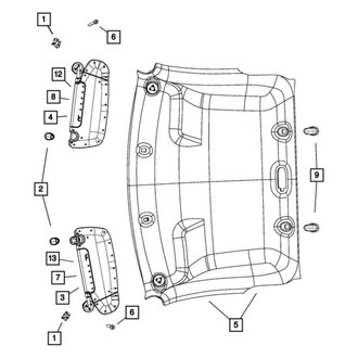 Ram OE - Sun Visor Holder Clip