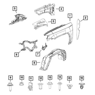 Mopar® - Front Driver Side Fender