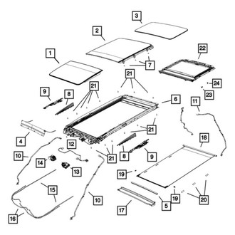 Mopar® - Driver Side Sunroof Cable Guide Tube